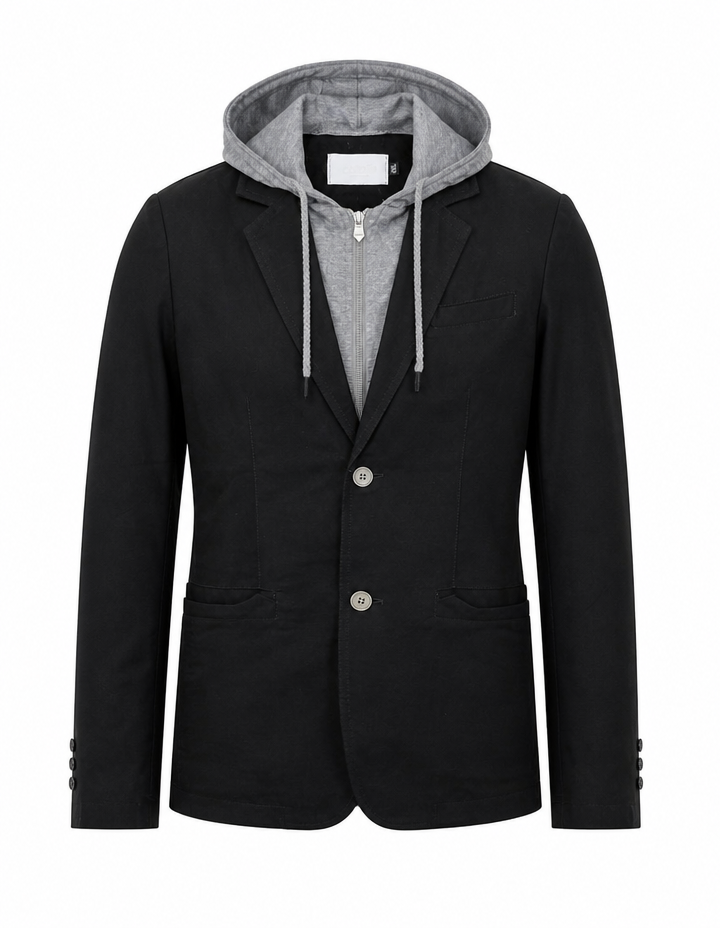 BLAZER À PLASTRON EN SEA ISLAND COTTON