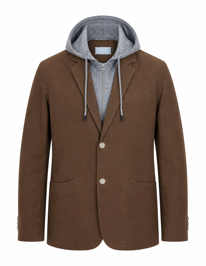 BLAZER À PLASTRON EN SEA ISLAND COTTON