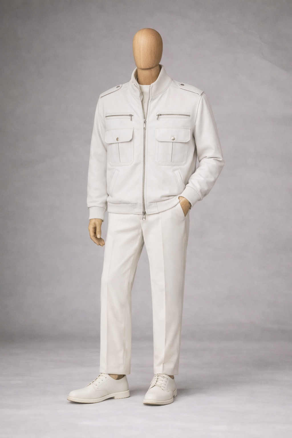 BLOUSON ZIPPÉ EN CUIR