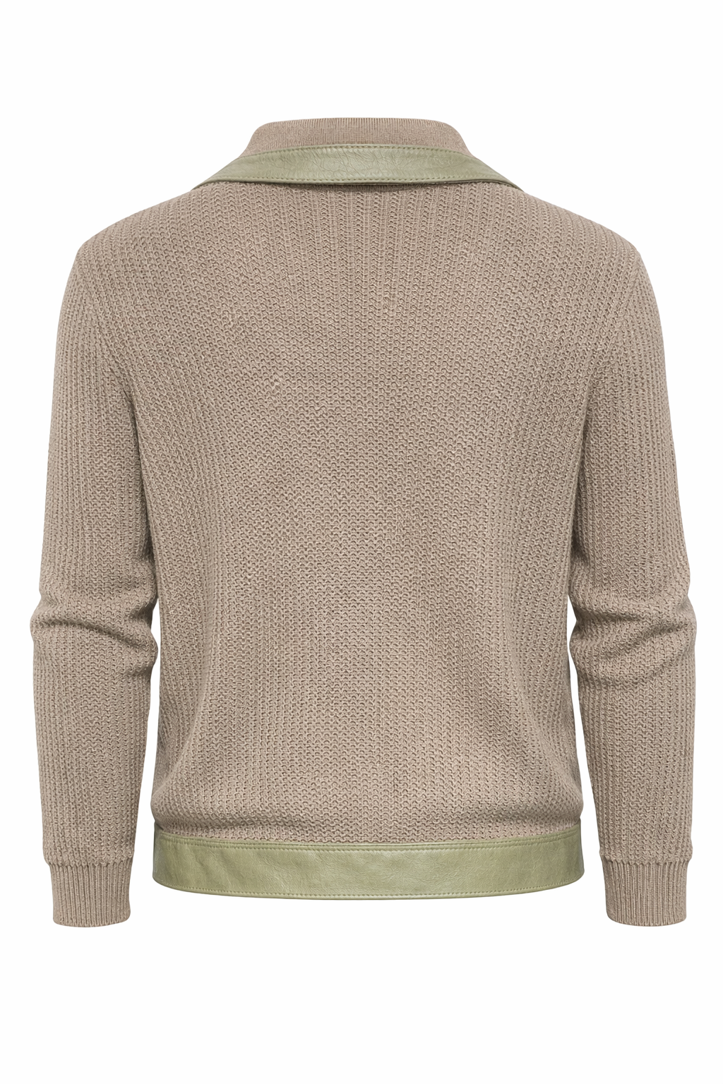 CARDIGAN DÉTAILS CUIR