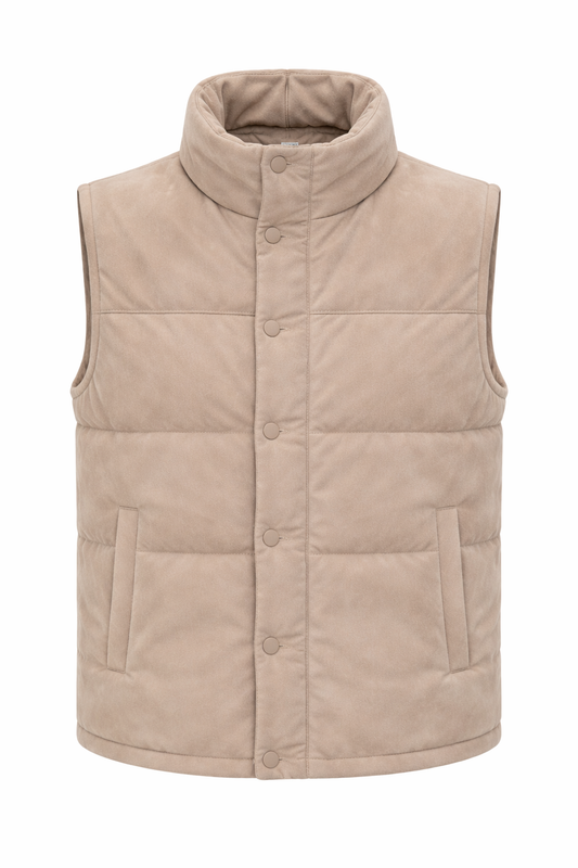 GILET ZIPPÉ EN CUIR