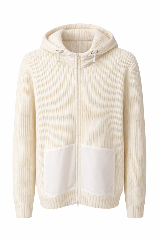 SWEATER ZIPPÉ HYBRIDE