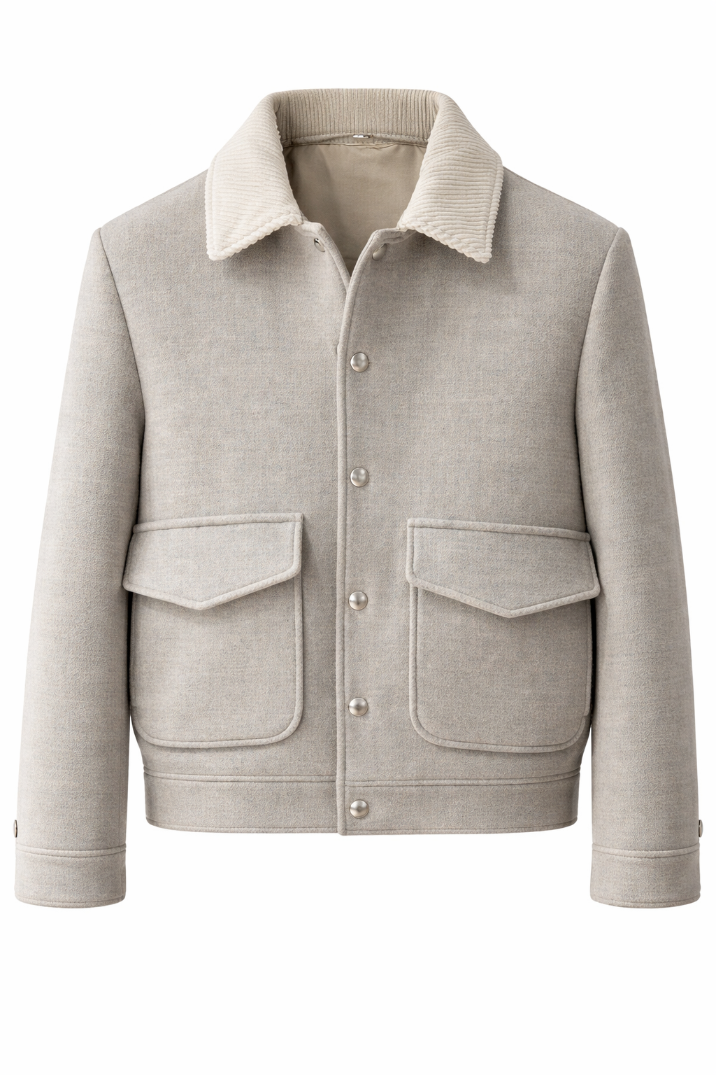 ZIP-UP WOOL JACKET