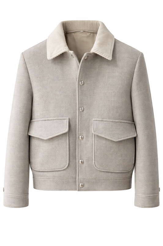 BLOUSON ZIPPÉ EN LAINE