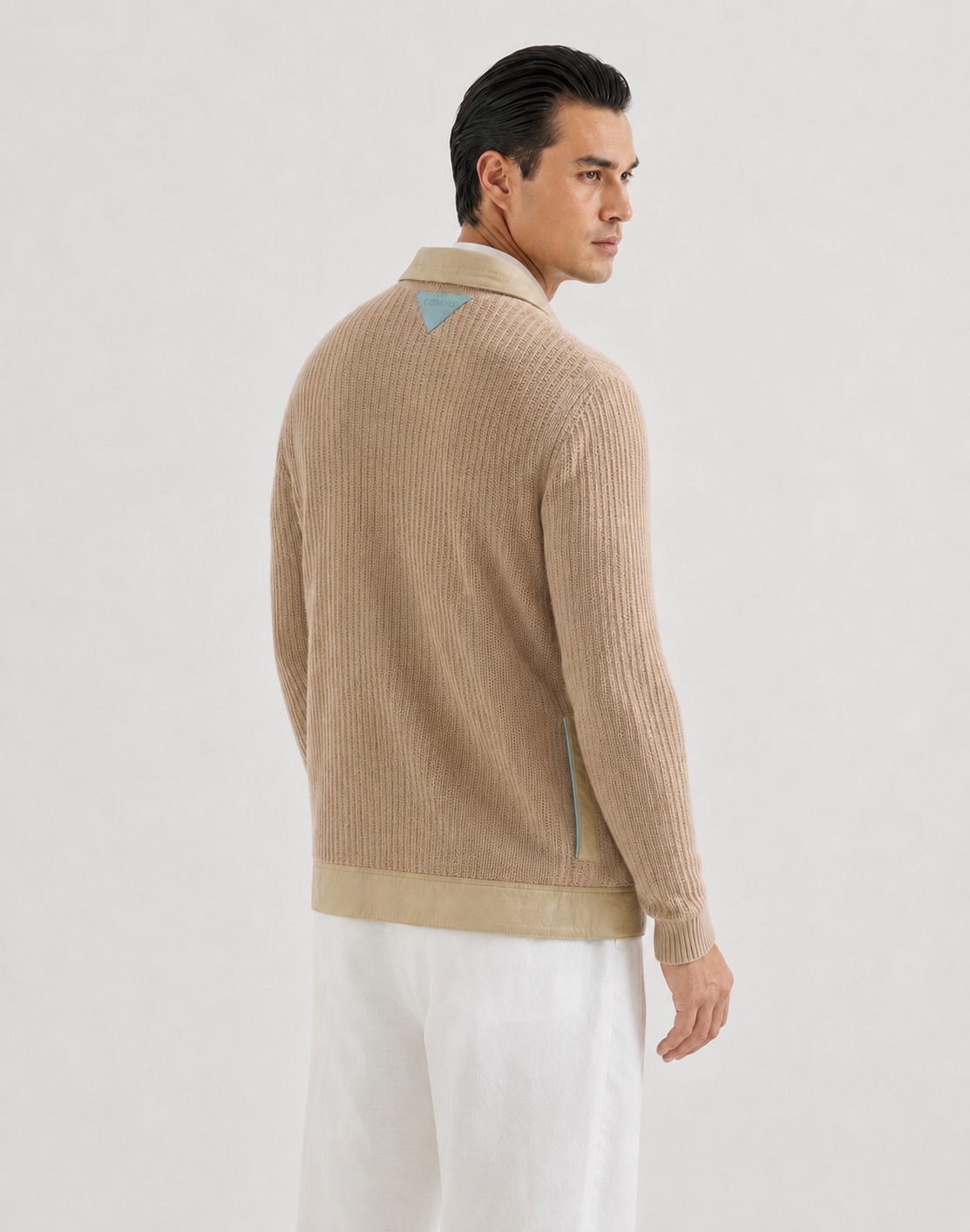 CARDIGAN DÉTAILS CUIR